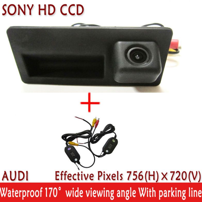 LED SONY HD CCD автомобильная камера заднего вида для Audi A4 A6 Q3 Q5 A8L S5